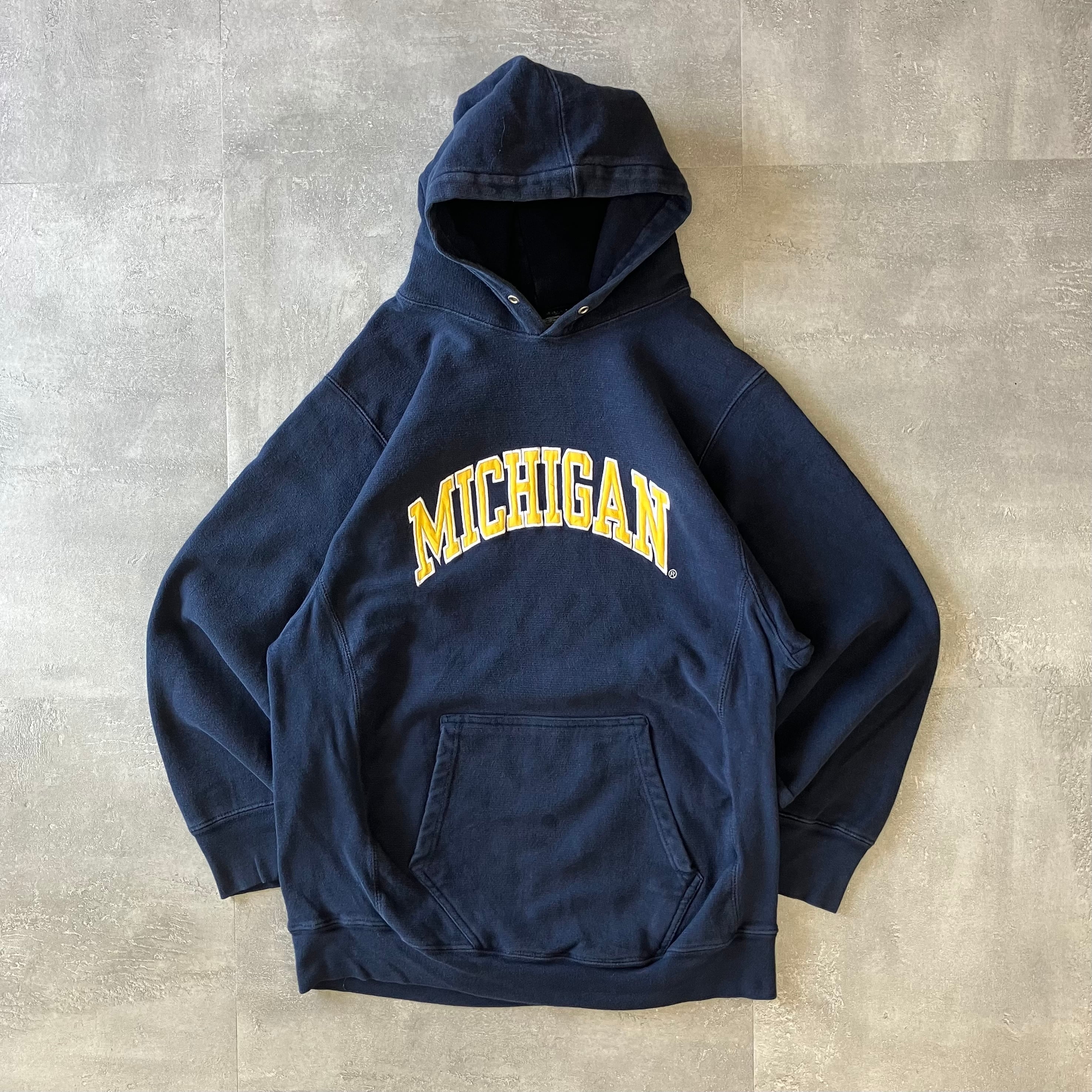 STEVE & BARRY'S カレッジ Michigan パーカー リバースタイプ M No.2027