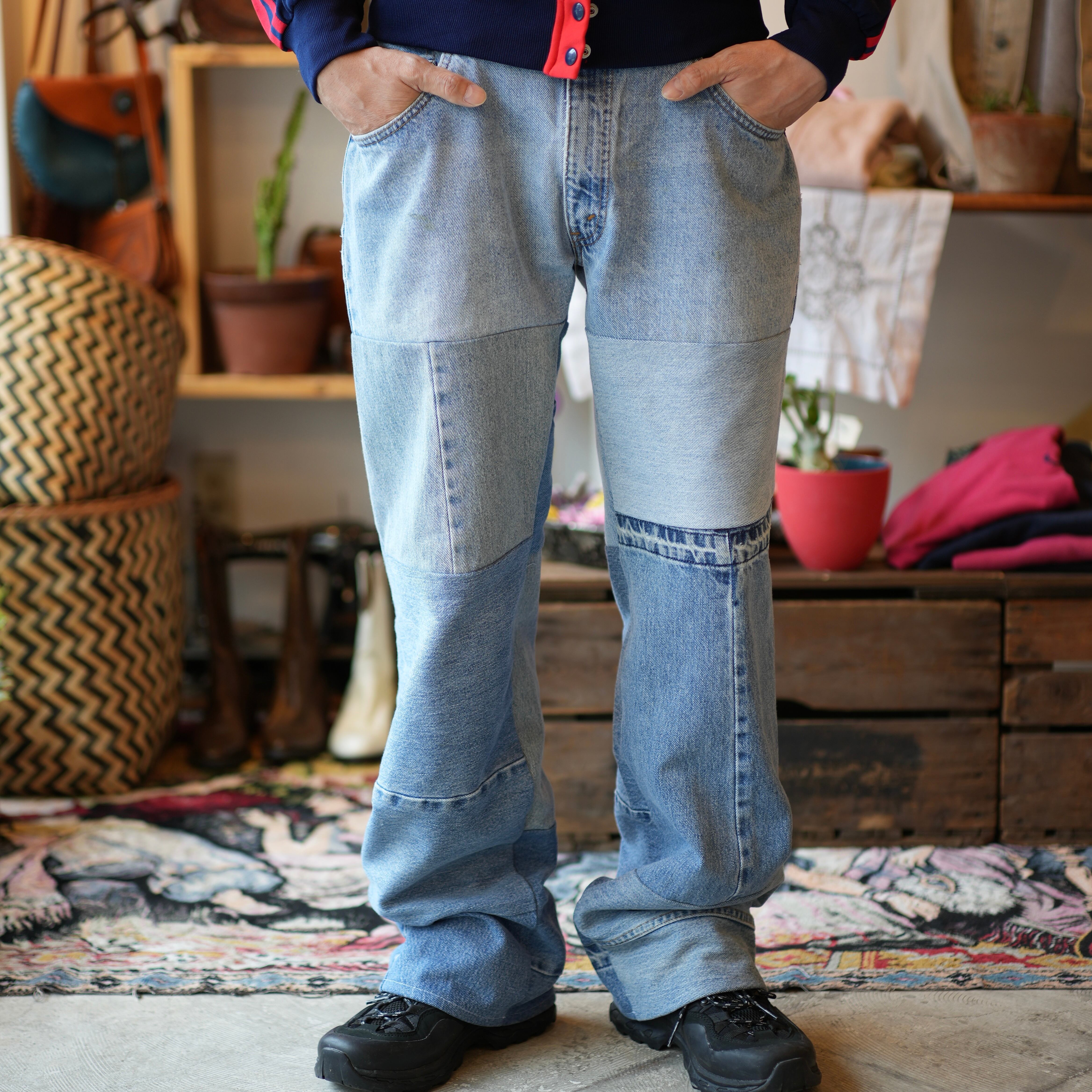 Levi's remake pants パッチワークデニム  vintage