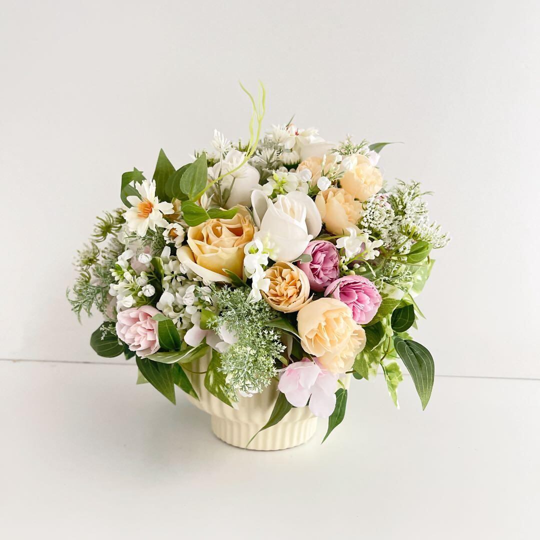 スプリングセレクト｜春待ちフラワーアレンジ ピンクローズの優しい