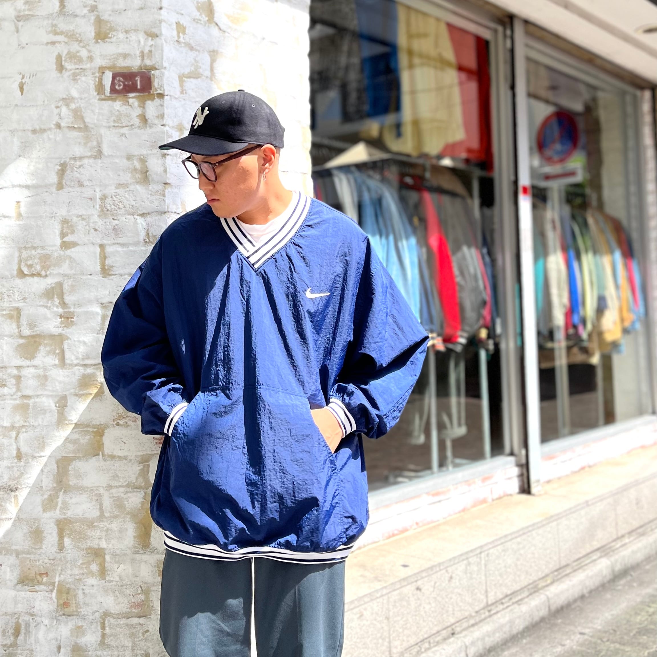 90年代〜 size:XXL【 NIKE 】ナイキ プルオーバー ナイロンジャケット ...