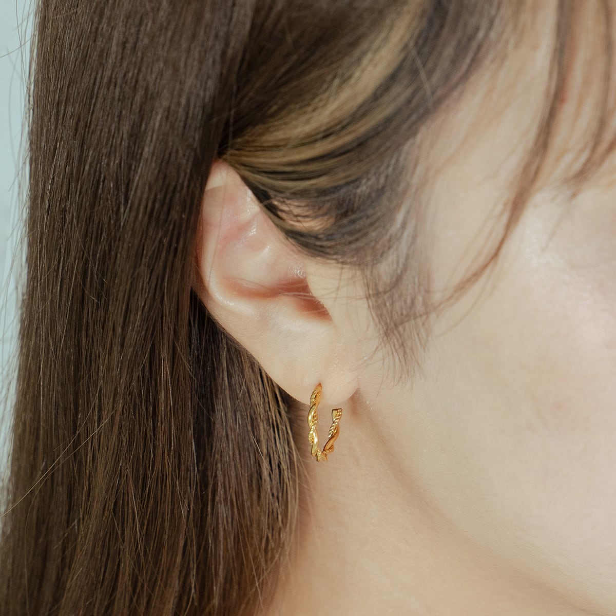 nei/nor ピアス レディース フープピアス シンプル 金属アレルギー対応