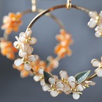 金木犀と銀木犀 | Osmanthus Flower Earrings