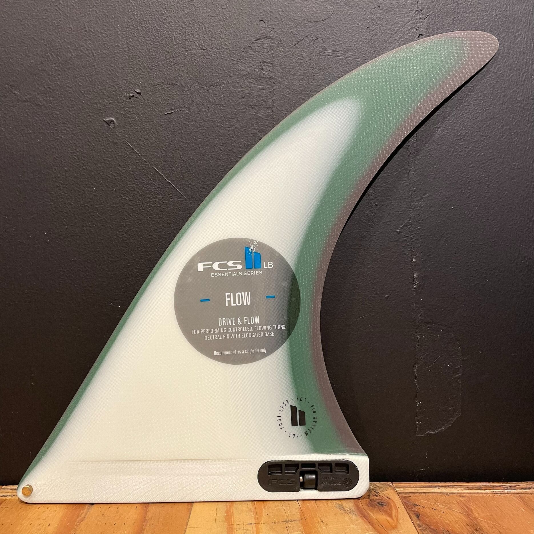 fcs ロングボード シングルフィン flow 2 9.5 フィン グリノー