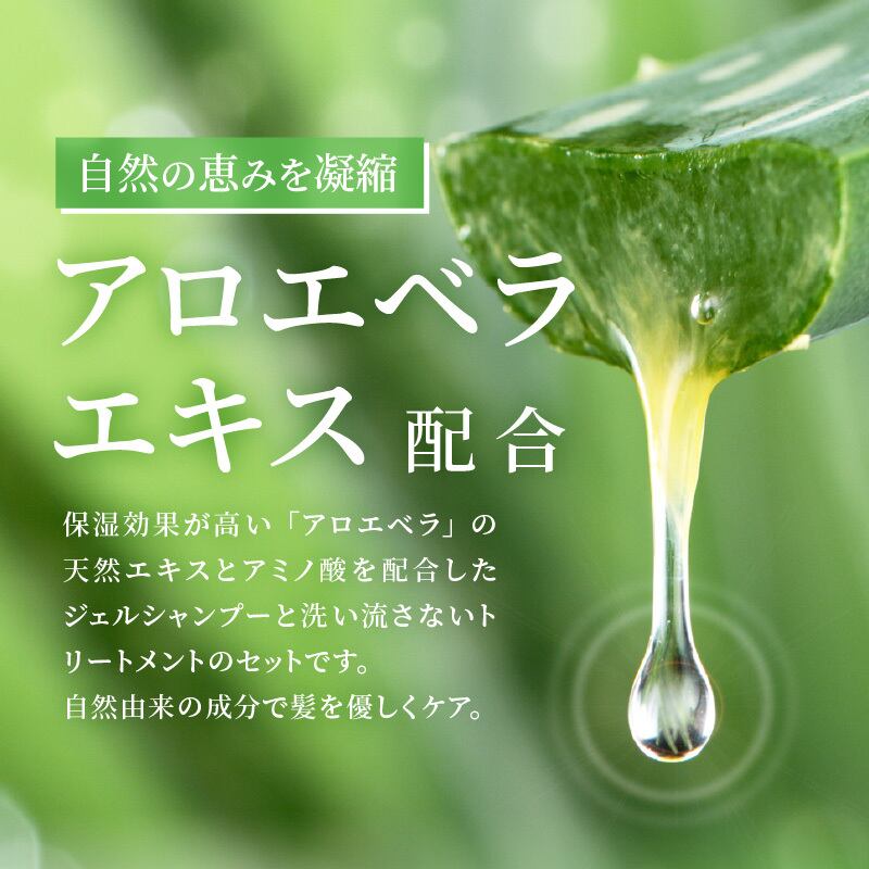 シャンするジェル200ml＆ちゃんトリ（水で流さないトリートメント）50g