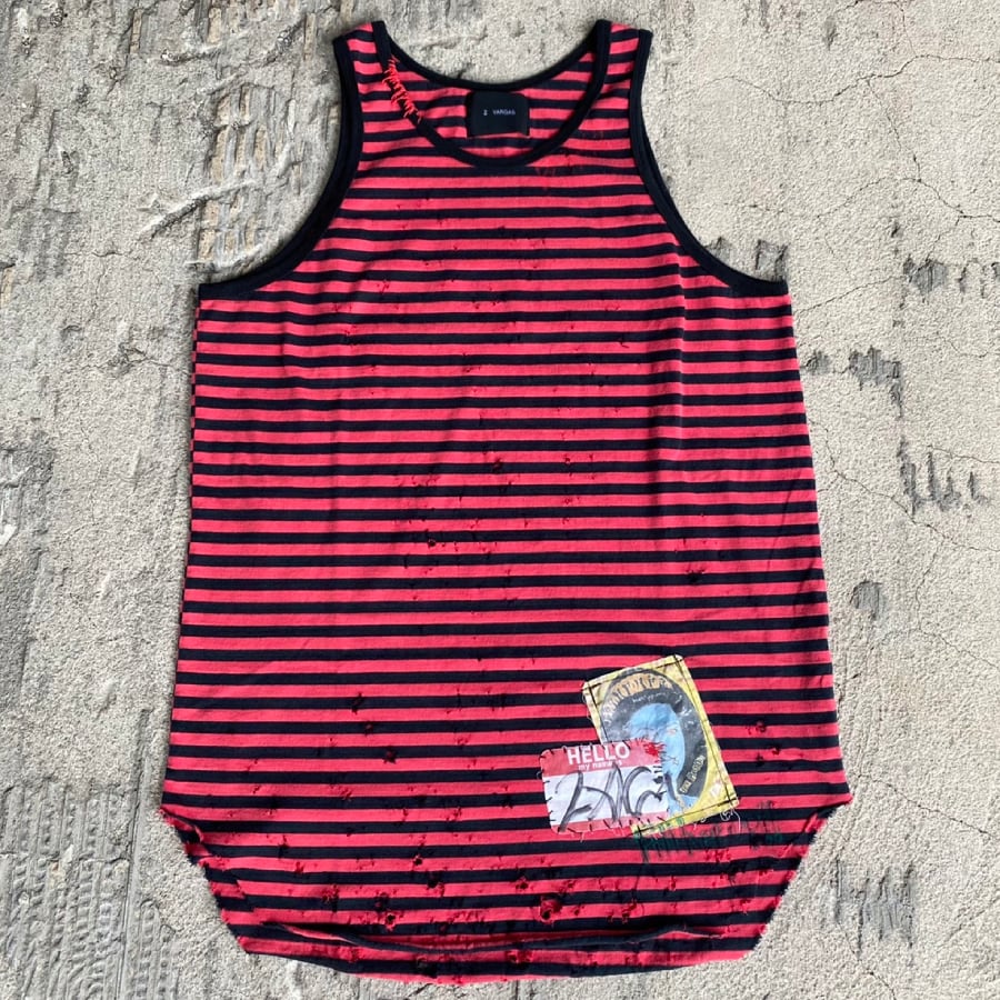NEW】ZAC VARGAS / patch tank top/5色展開 | AYIN