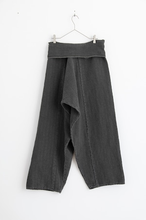 COSMIC WONDER Ancient Korean trousers of the Flower of life / black