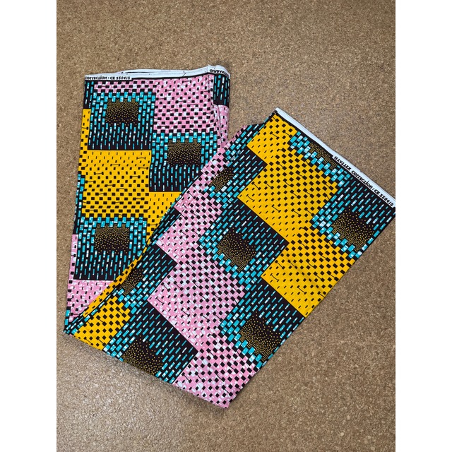 アフリカプリント布 25-34　3ヤード