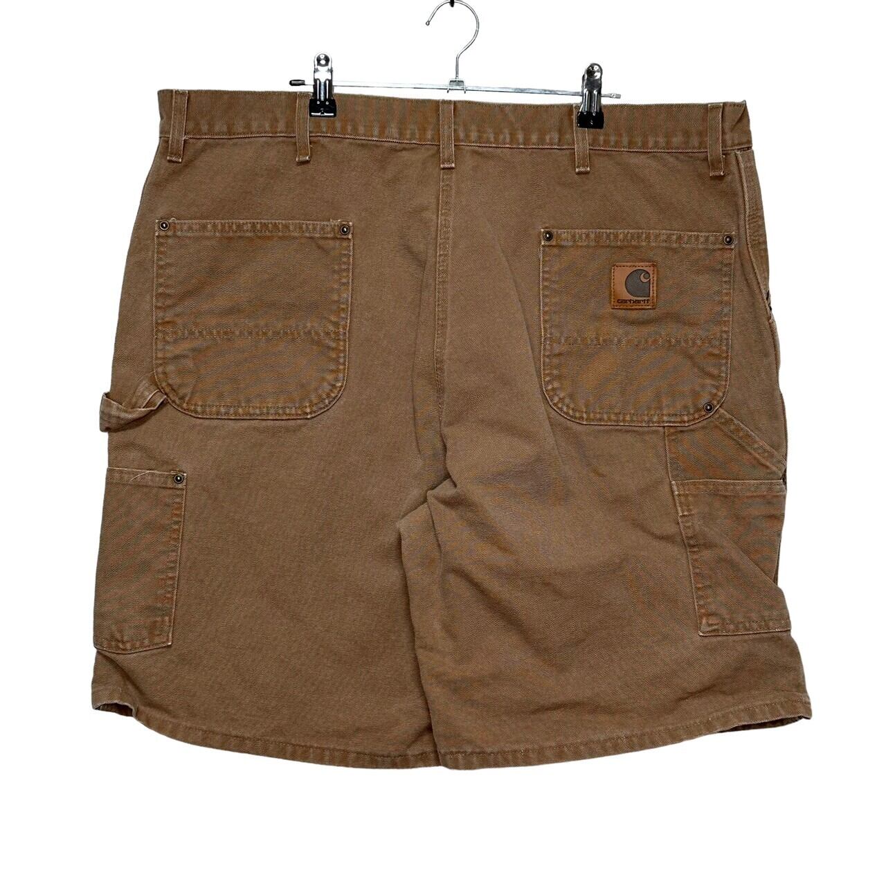 Made in USA】【W42】Carhartt ショーツ ダブルニー コットン100% 革 