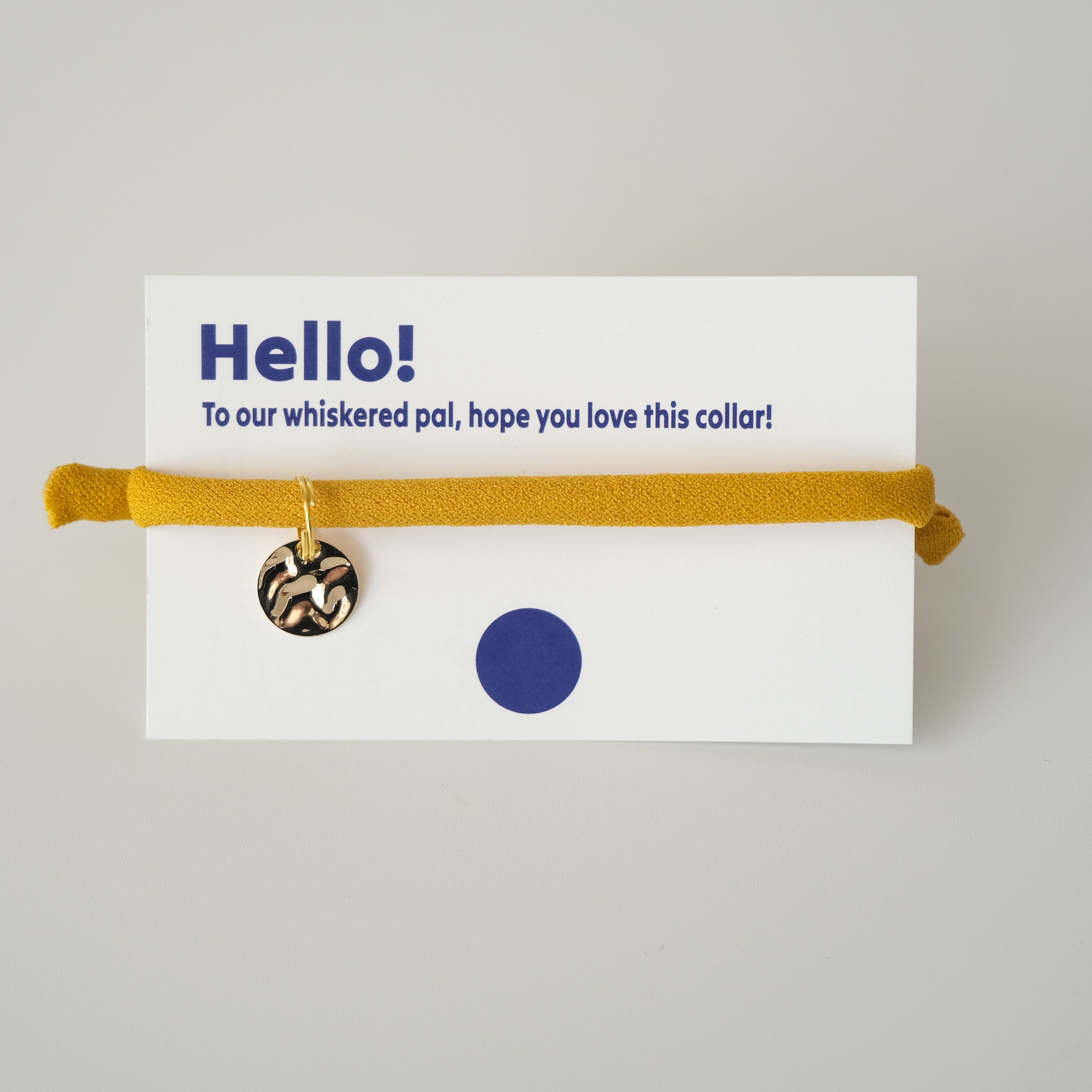 負担の少ない猫首輪 ターメリック / ゴールド