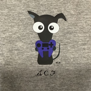 Ruby.game( イタグレ・ルビーのゲーム遊び ) 袖タックロングTシャツ 杢グレー