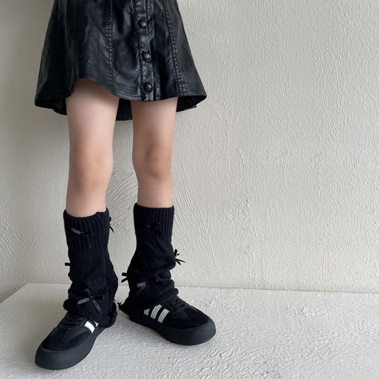 GOODSリボンフレアレッグウォーマー