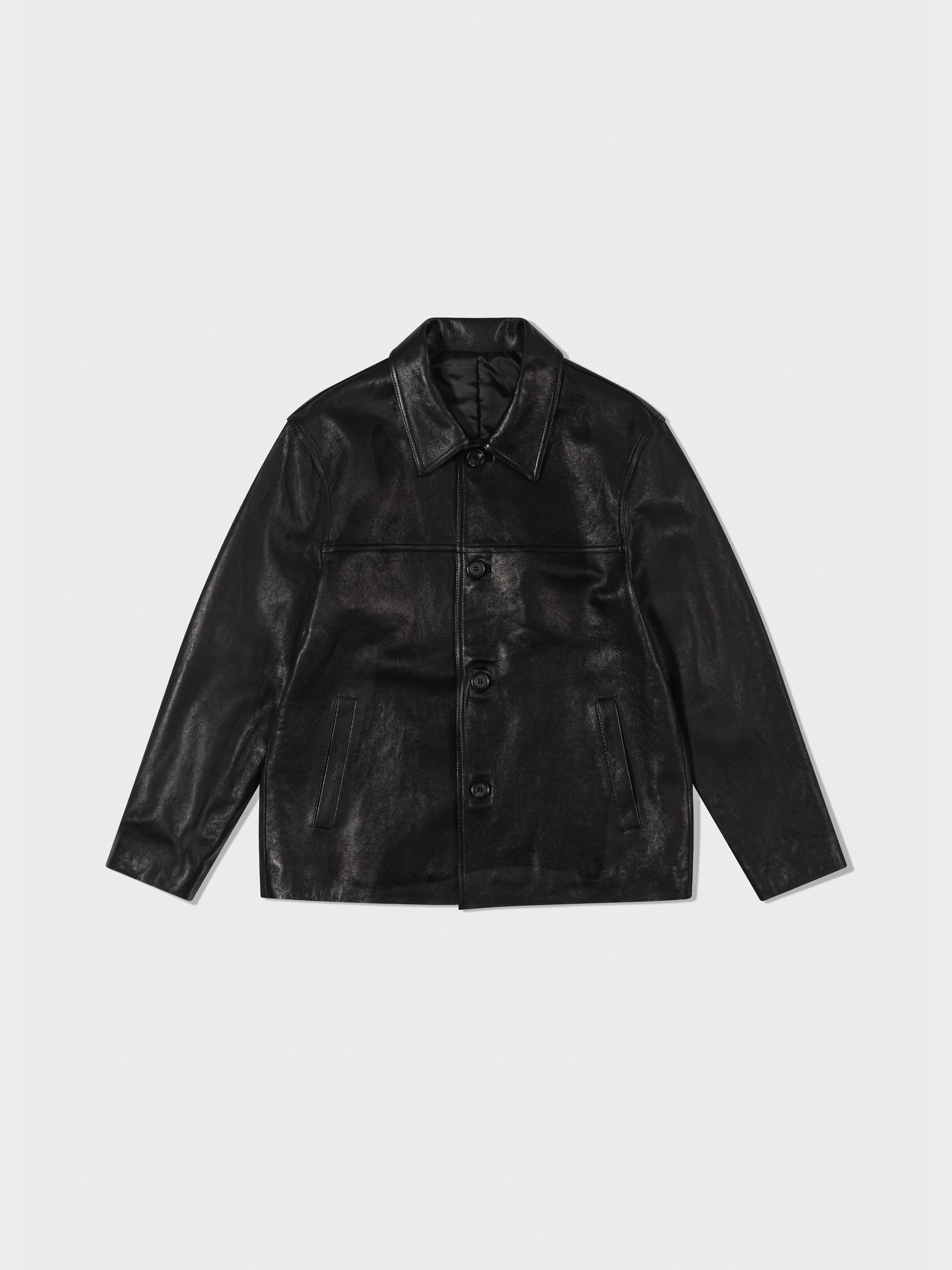 ☆ SHINee テミン 着用！！【LOW CLASSIC】LAMBSKIN LEATHER CAR COAT