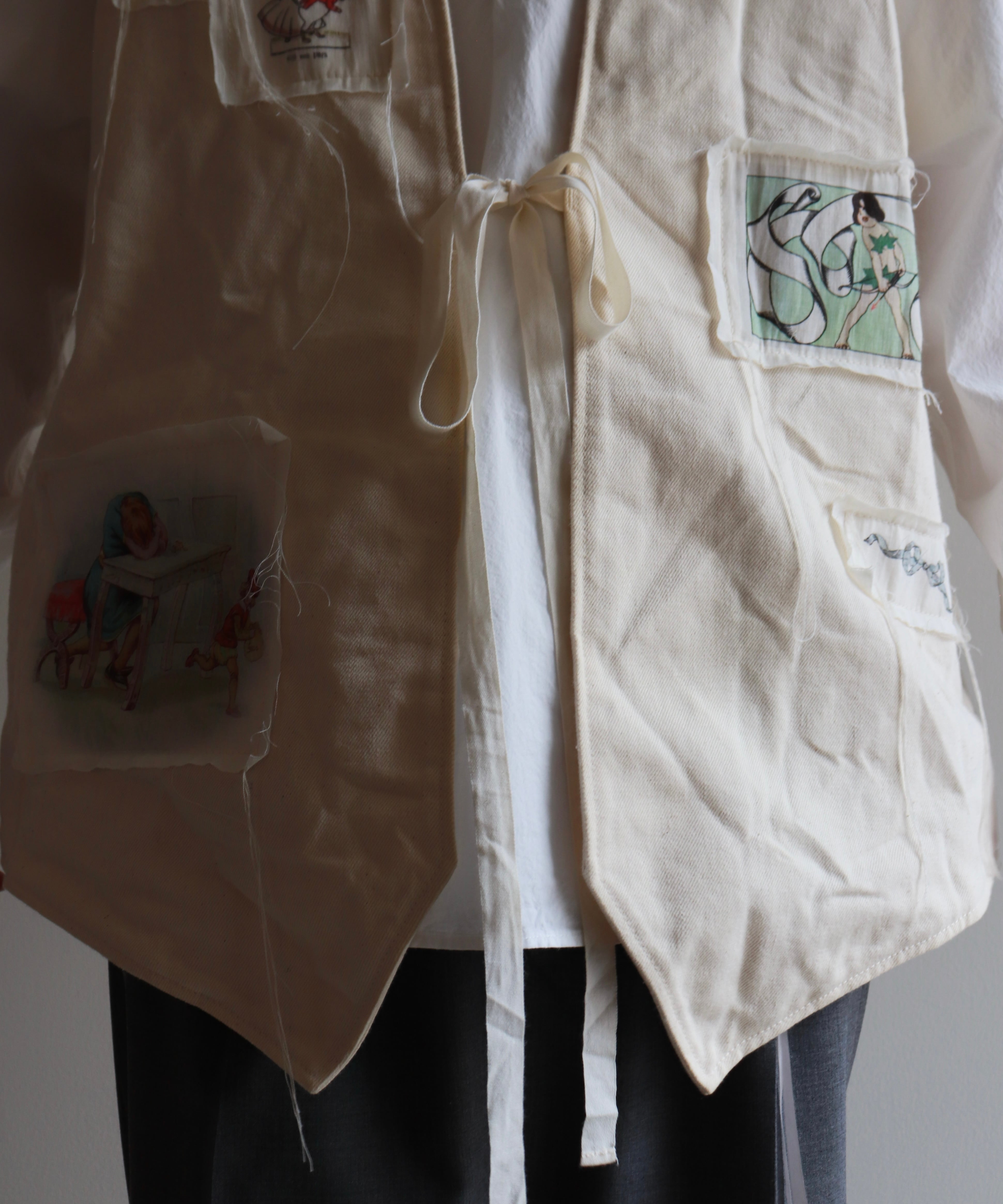 Midorikawa / MID25SS-VT02 DENIM VEST (IVORY) | AfterSchool