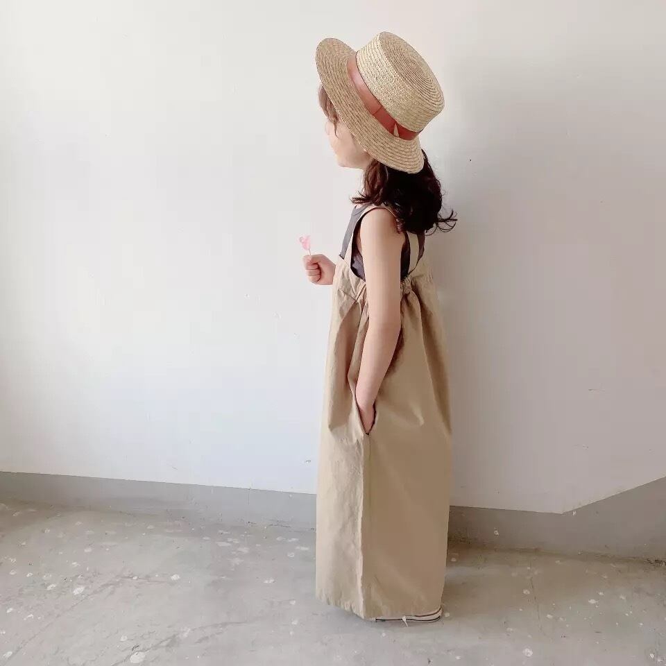 【即納】ワイドなラップパンツサロペット｜海外子供服｜韓国子供服