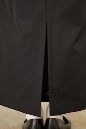 i’m here - UN(I)FORM Pleats Skirt :Navy|制服ウール混/4面プリーツ/ウォッシャブル