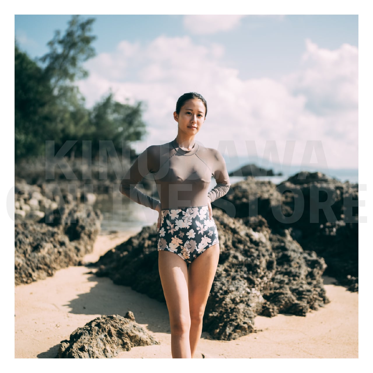 【OnlineStore限定】ラッシュロングスプリング ウィメンズ GULL ガル ラッシュガード