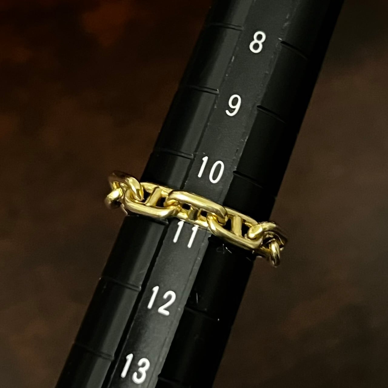 VINTAGE HERMES Chaine d'Ancre Ring 18K Yellow Gold | ヴィンテージ