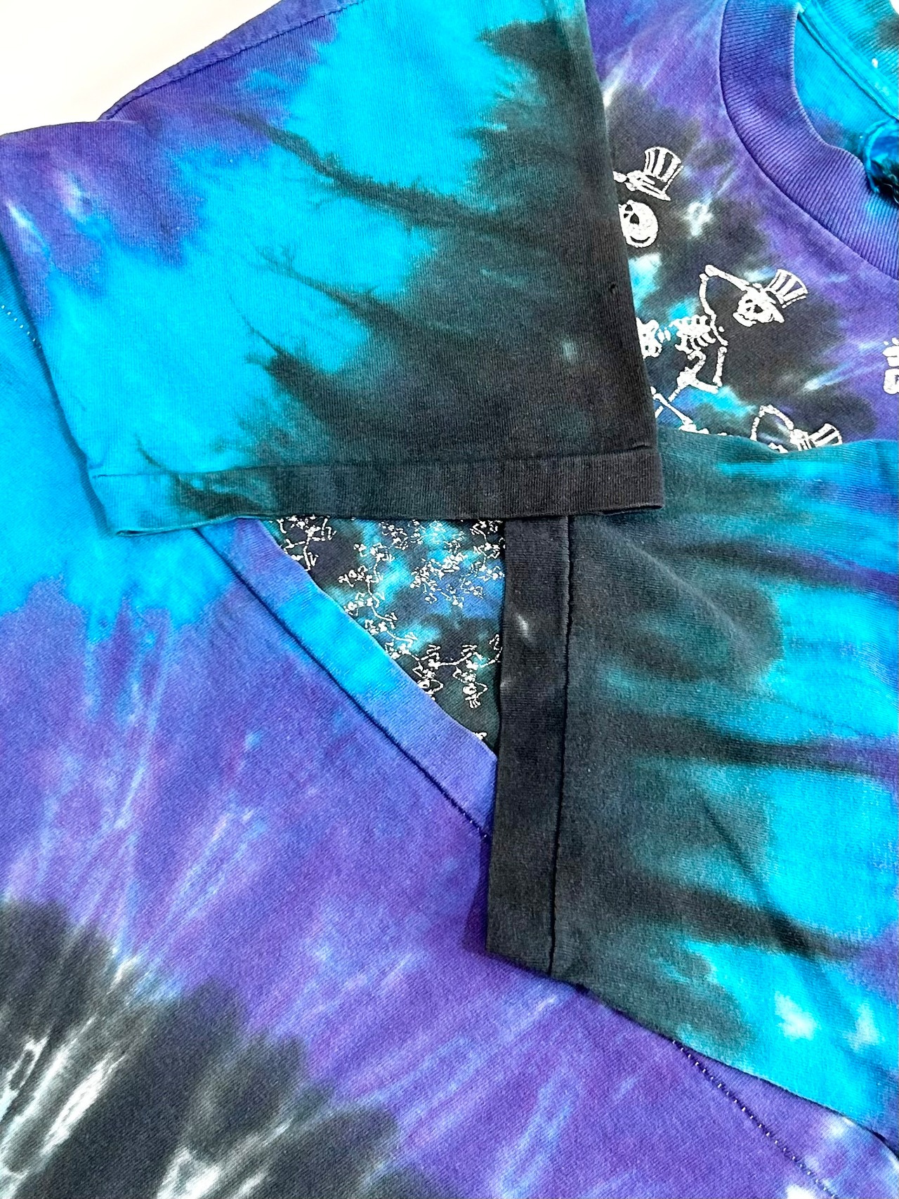 90s GRATEFUL DEAD Tie Dye ROCK Tee  Size L程