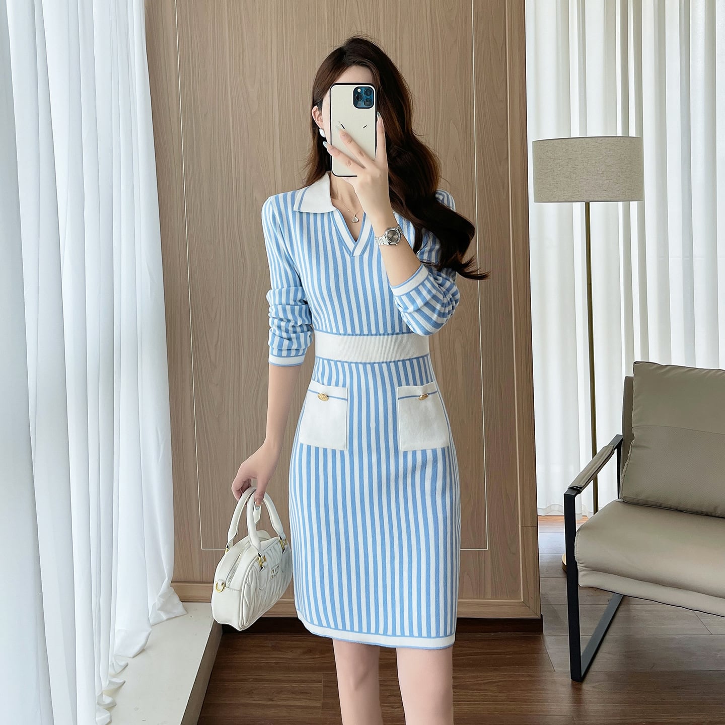 dress】ノースリーブチュールドッキング花デザインワンピース Q6166