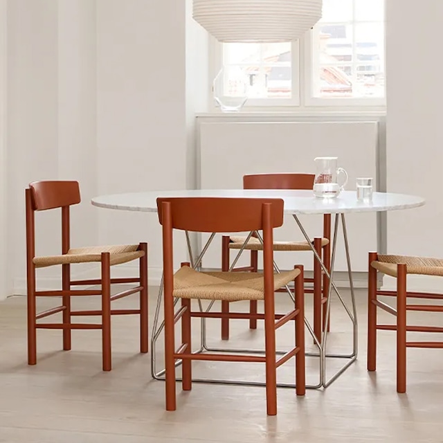 J39 ヘリテージレッド Shaker Chair ビーチ（ラッカー塗装）［フレデリシア］