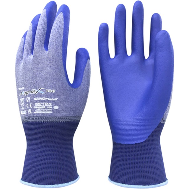トワロン　ニトリル背抜き手袋　ＭａｇｎｅＸ５３８　ブルー