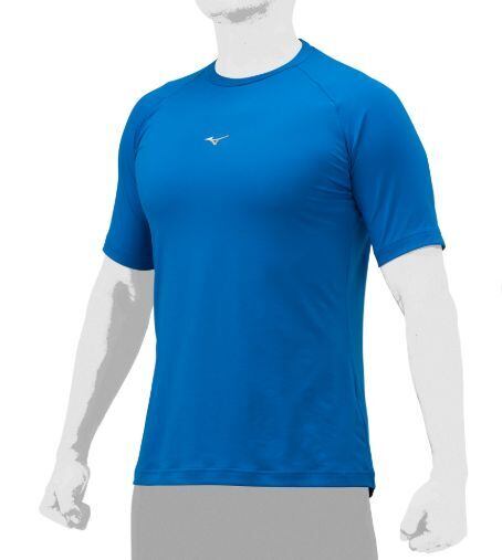 ミズノ(MIZUNO)ローネック/半袖(野球/抗菌防臭/防汚) 品番: 12JAAP3027