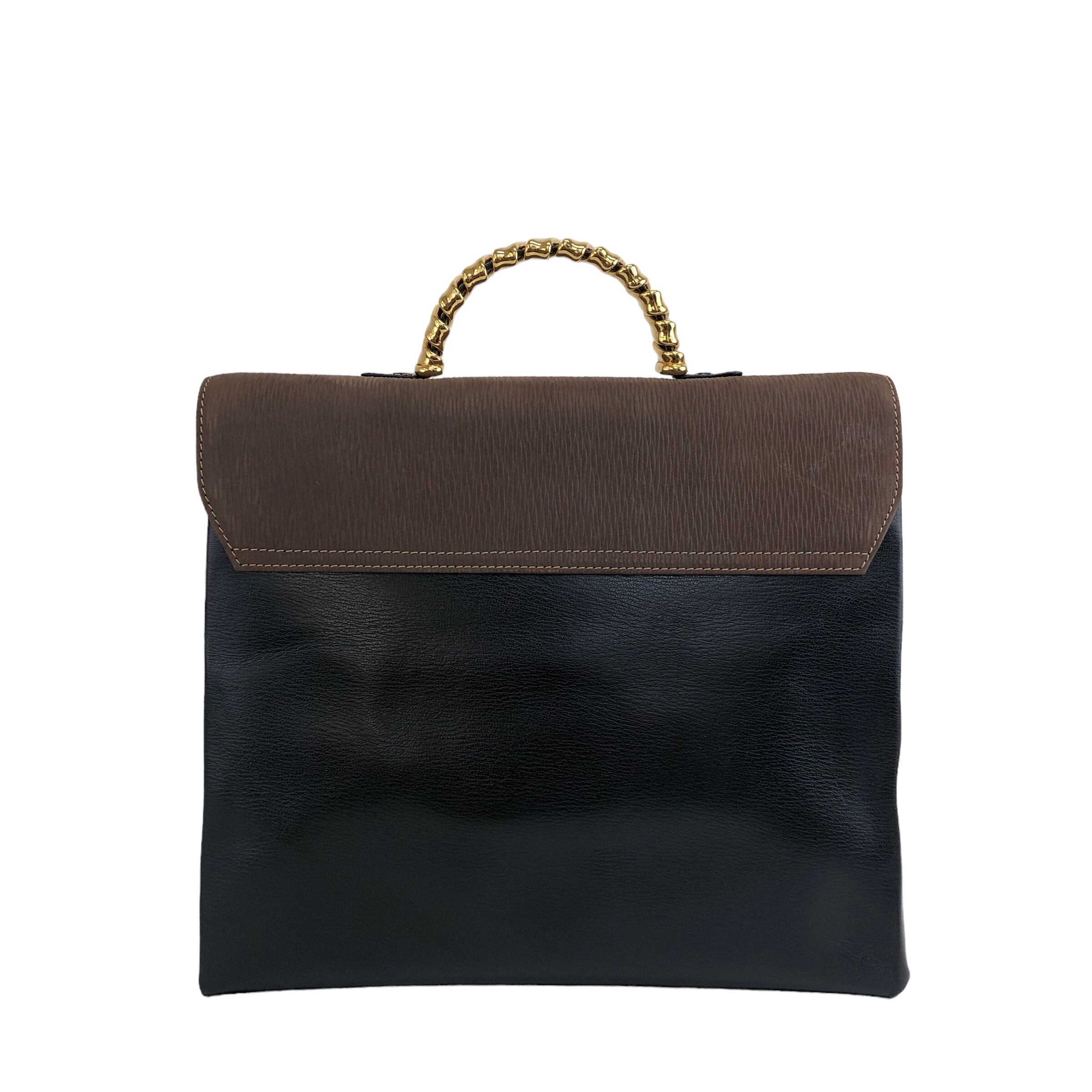 LOEWE ロエベ ベラスケス レザー メタルハンドル ハンドバッグ 