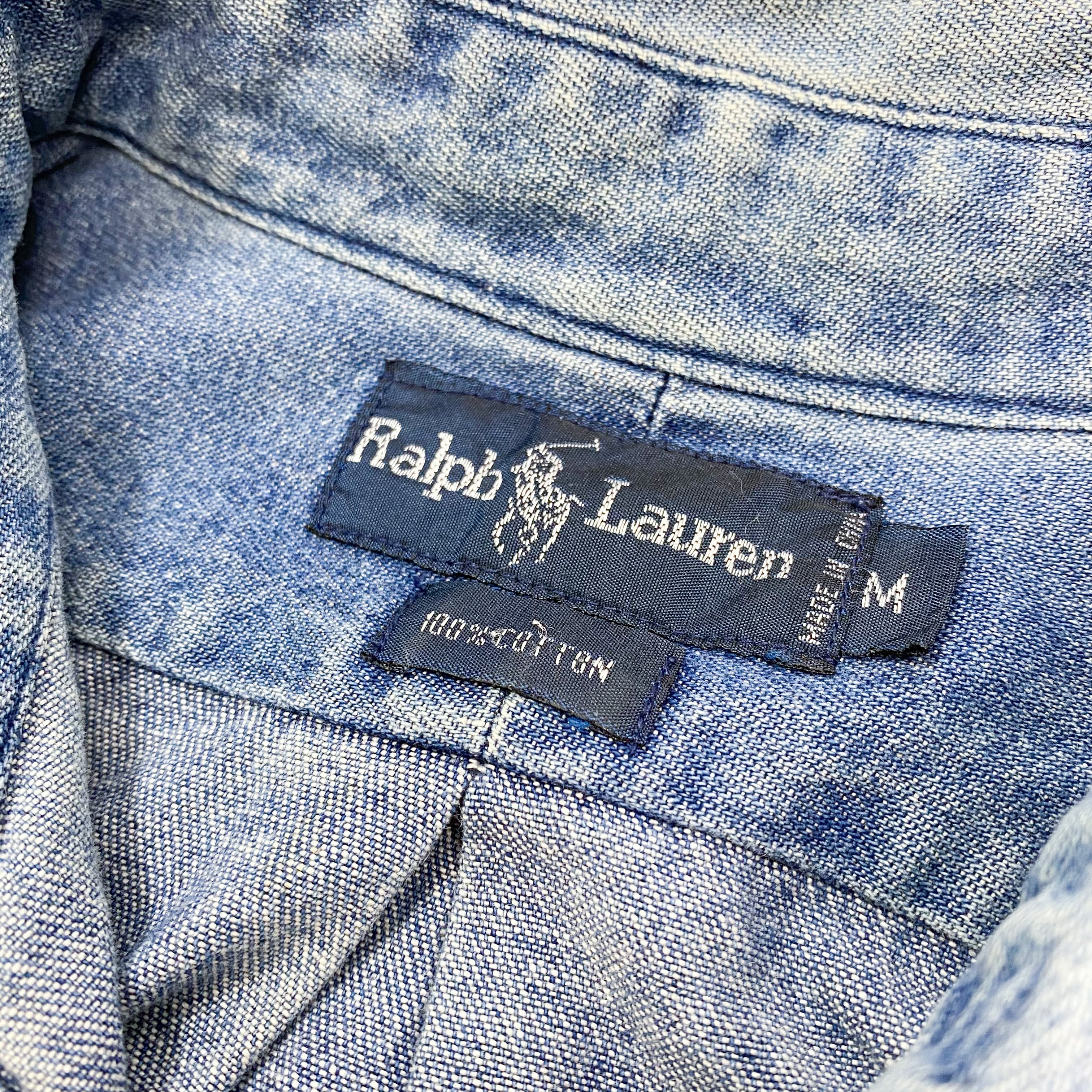 90's Polo Ralph Lauren S/S Denim Shirt / ポロ・ラルフローレン