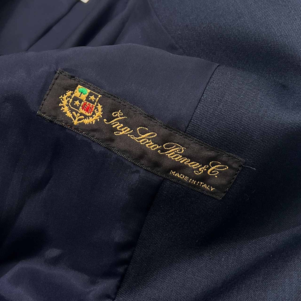 上下 Leilian レリアン ロロピアーナ生地 ジャケット スカート 7/ネイビー レディース