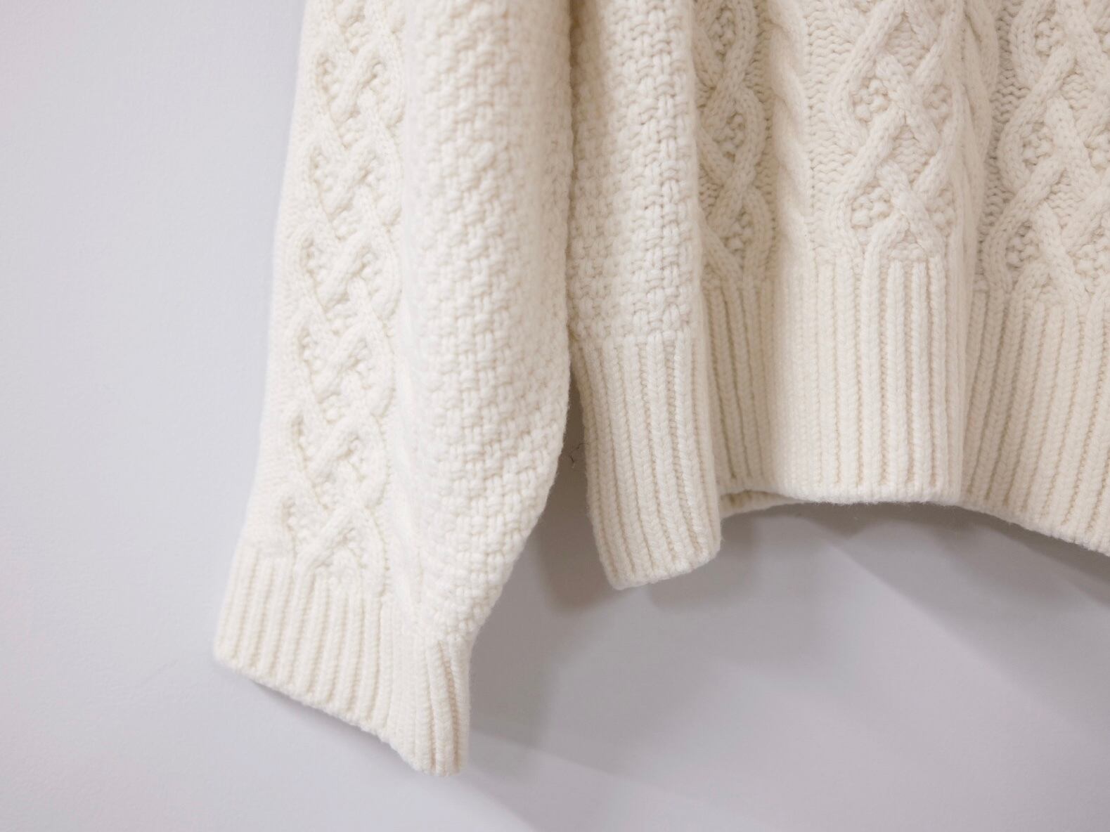TENNE HANDCRAFTED MODERN “ ALAN KNIT “ WHITE | Lapel online store