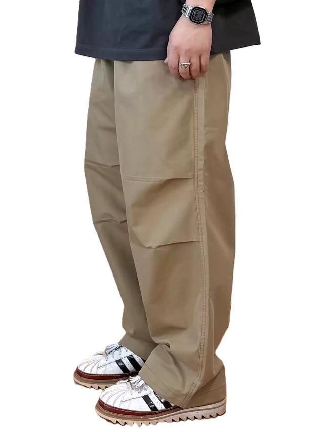 Straight Wide Cargo Pants 　x00753