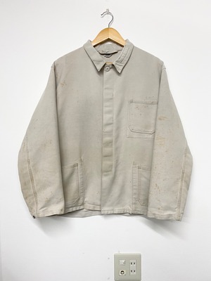 80sMarquardtSchulz Cotton/Polyester FlyFront Work Jacket/L