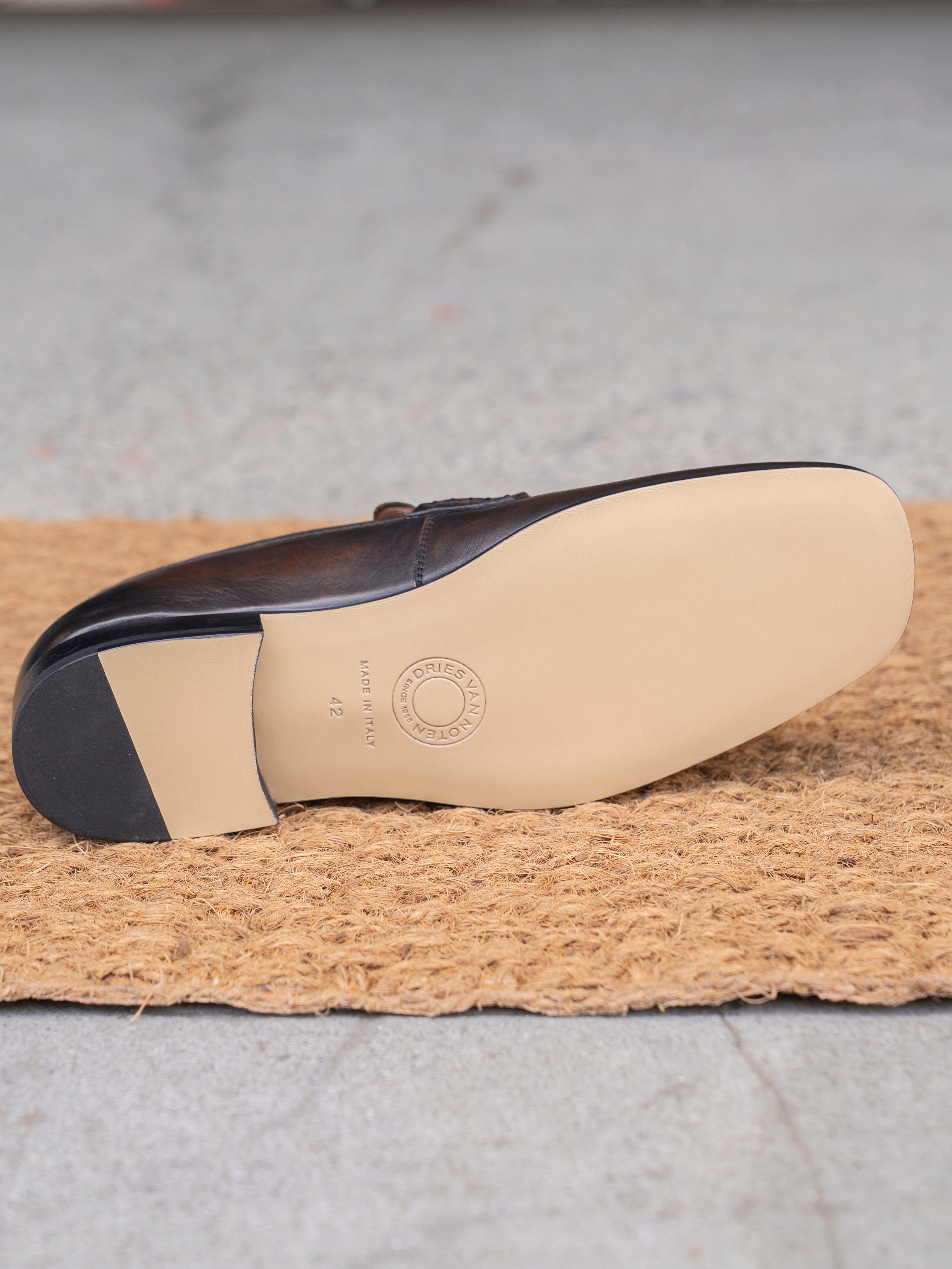 BPS <お問い合わせ商品> DRIES VAN NOTEN LOAFERS TAN 261-021736-0107