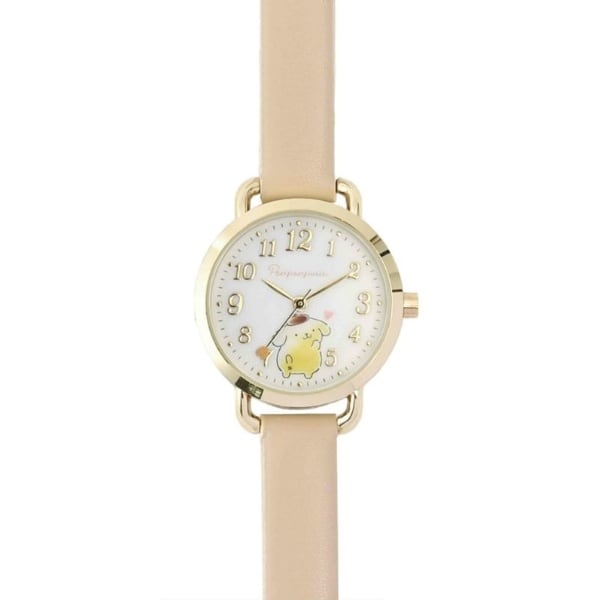 Field work フィールドワーク サンリオ キャラクターウォッチ ハート針 ポムポムプリン ベージュ キッズ腕時計 SNR001-5