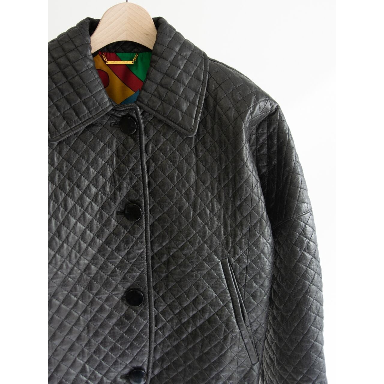 【Lamatta】Made in Italy Quilting Leather Jacket（イタリア製 キルティングレザージャケット）