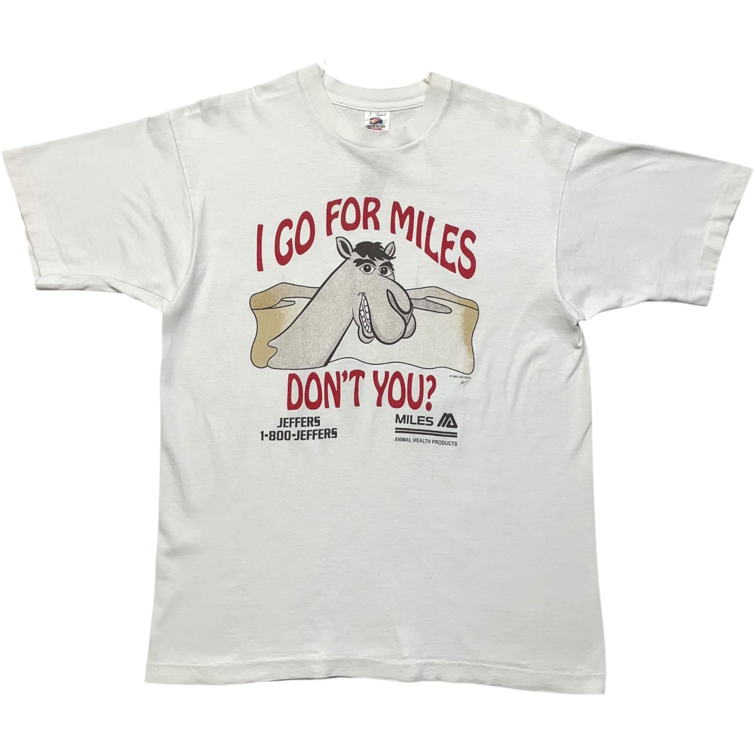 《L》FRUIT OF THE ROOM フルーツオブザルーム Tシャツ 動物用医薬品会社 ジェファーズ フロントプリント USA製 90年代 vintage no.8717