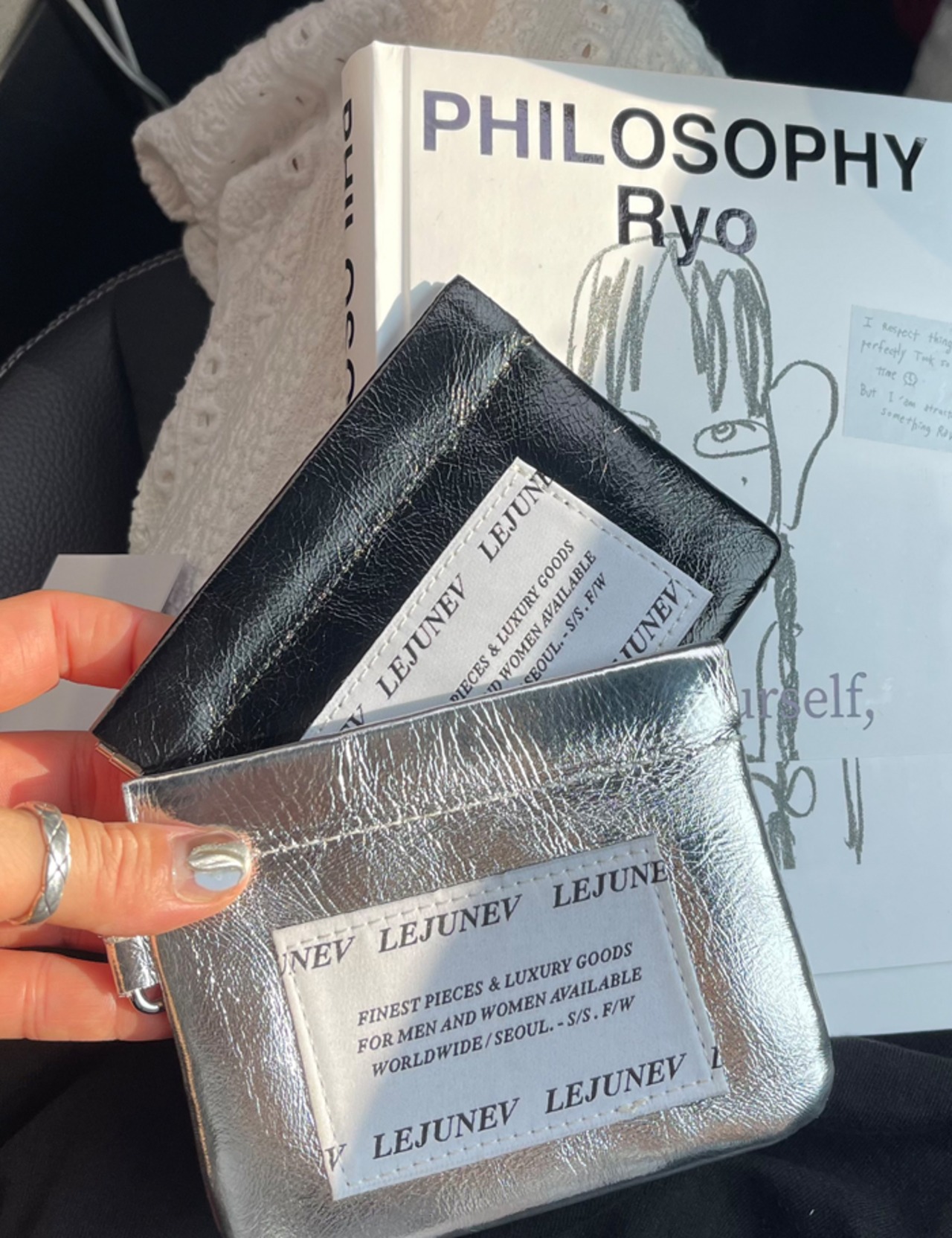 【25aw】牛革100％・Lettering Mini Pouch Card Case_2colors