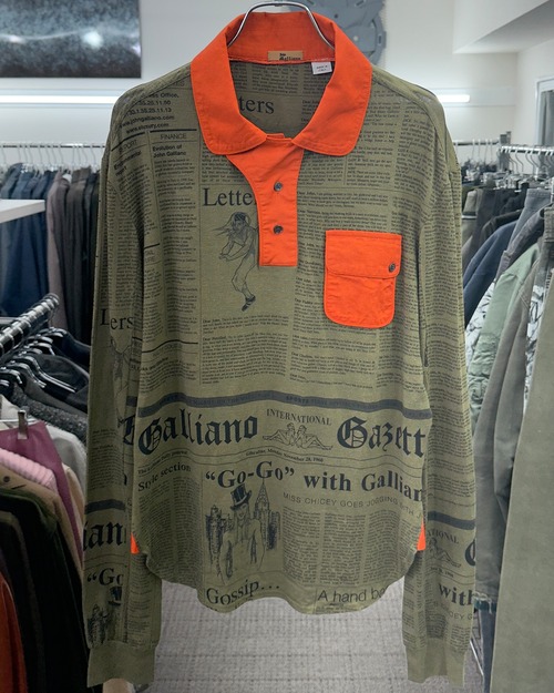 AW2005 JOHN GALLIANO GAZETTE NEWSPAER POLO
