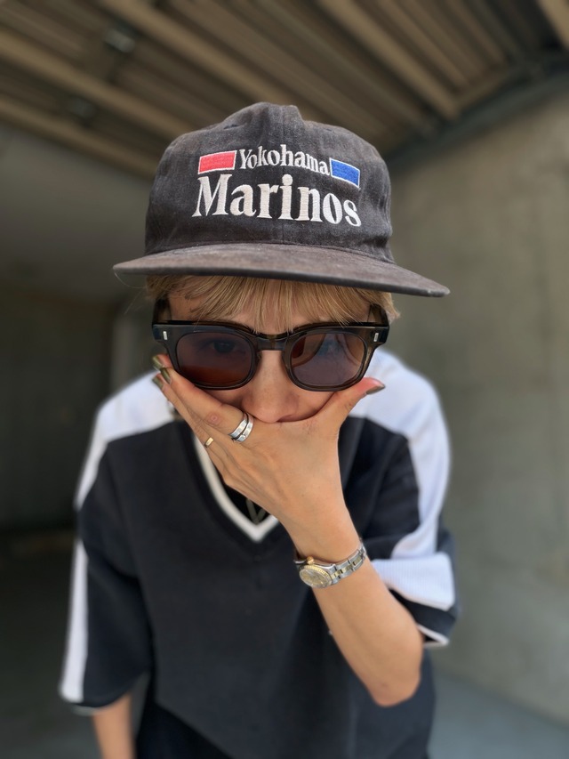 （AC1016）90‘s Yokohama Marinos embroidery logo cap