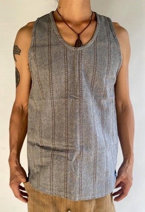 「 LIMITED 」～Linen Gray Tanktop  タンクトップ「リミテッド」～リネングレー