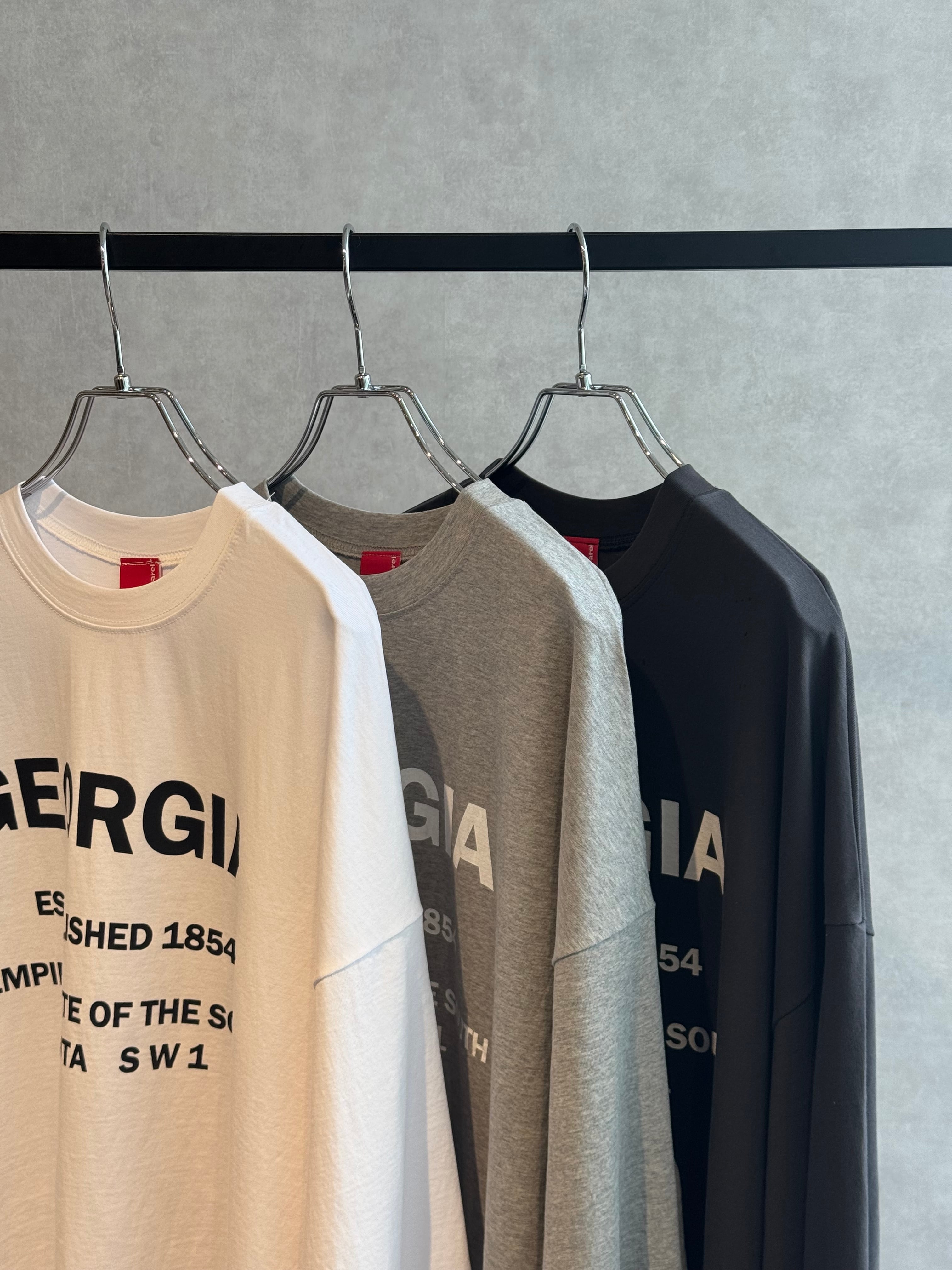 GEORGIA logo over size long T-shirt
