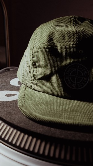 SMOKE ISLAND Corduroy Jet Cap [OLIVE]