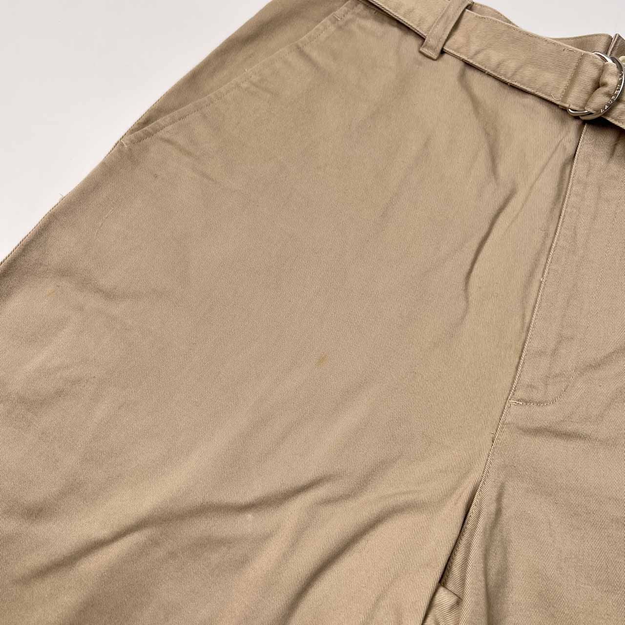 LAUREN RALPH LAUREN ローレン ラルフローレン ベルト付き ショートパンツ ハーフパンツ ショーツ サイズ12 /ベージュ/ビンテージ