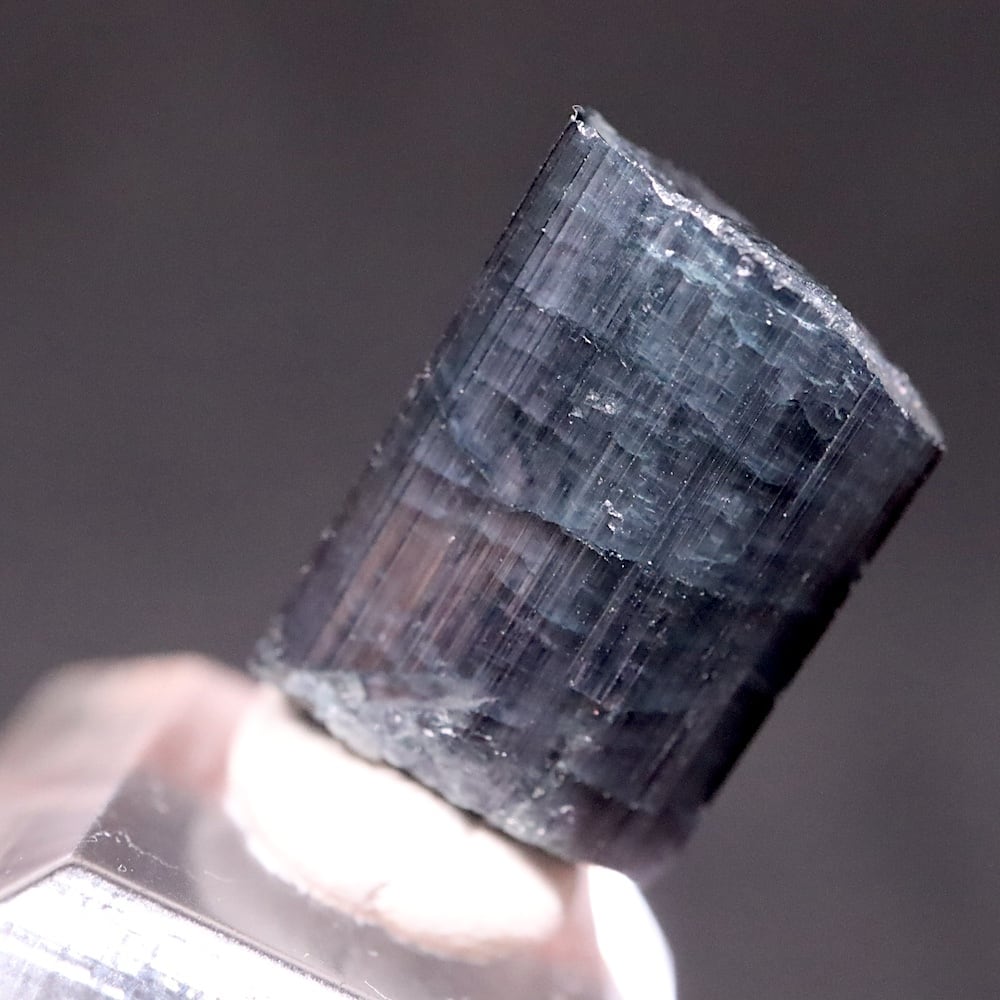 ブルー トルマリン 結晶 電気石 3.3g T633 鉱物天然石原石