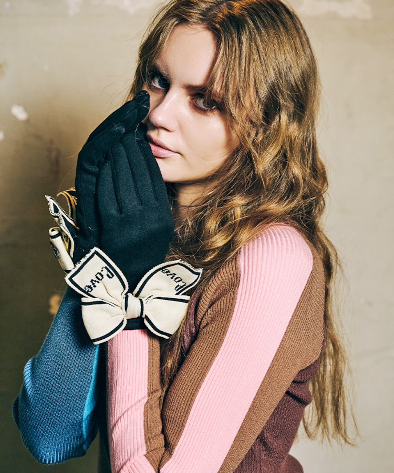 【直営限定ITEM】BIGリボングローブ (IVORY)　CQ-47504H