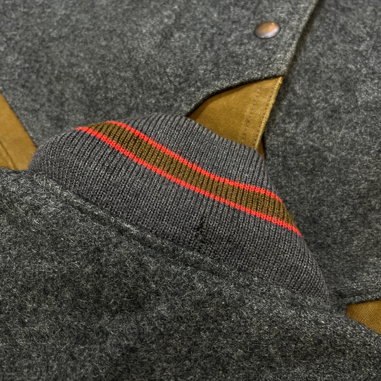 希少 レア McGREGOR マクレガー ビンテージ ダック地 切替 スタジャン ジャケット サイズ M /レタードワッペン