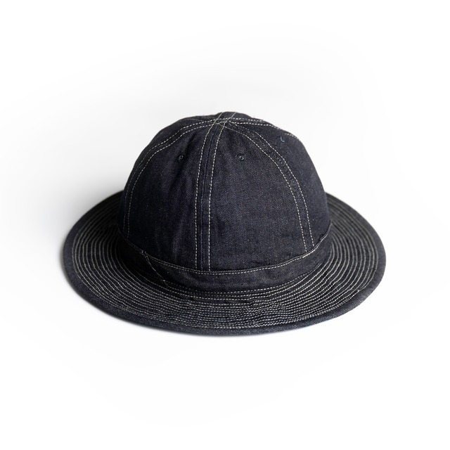 Denim army hat【デニム アーミーハット】color  white / black