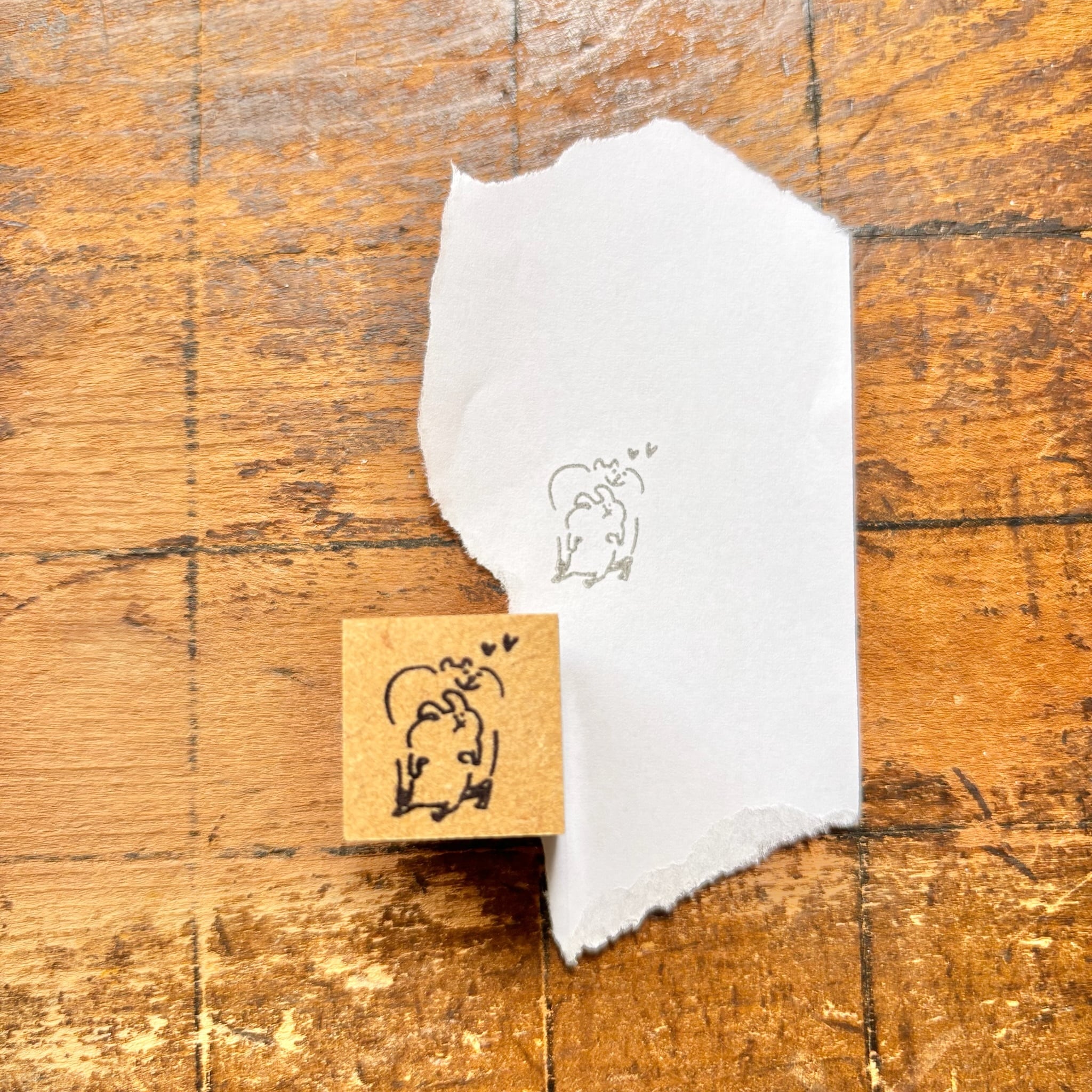 M107 spicaの庭・muuちゃんのはんこ ” 大好きうさぎさん “