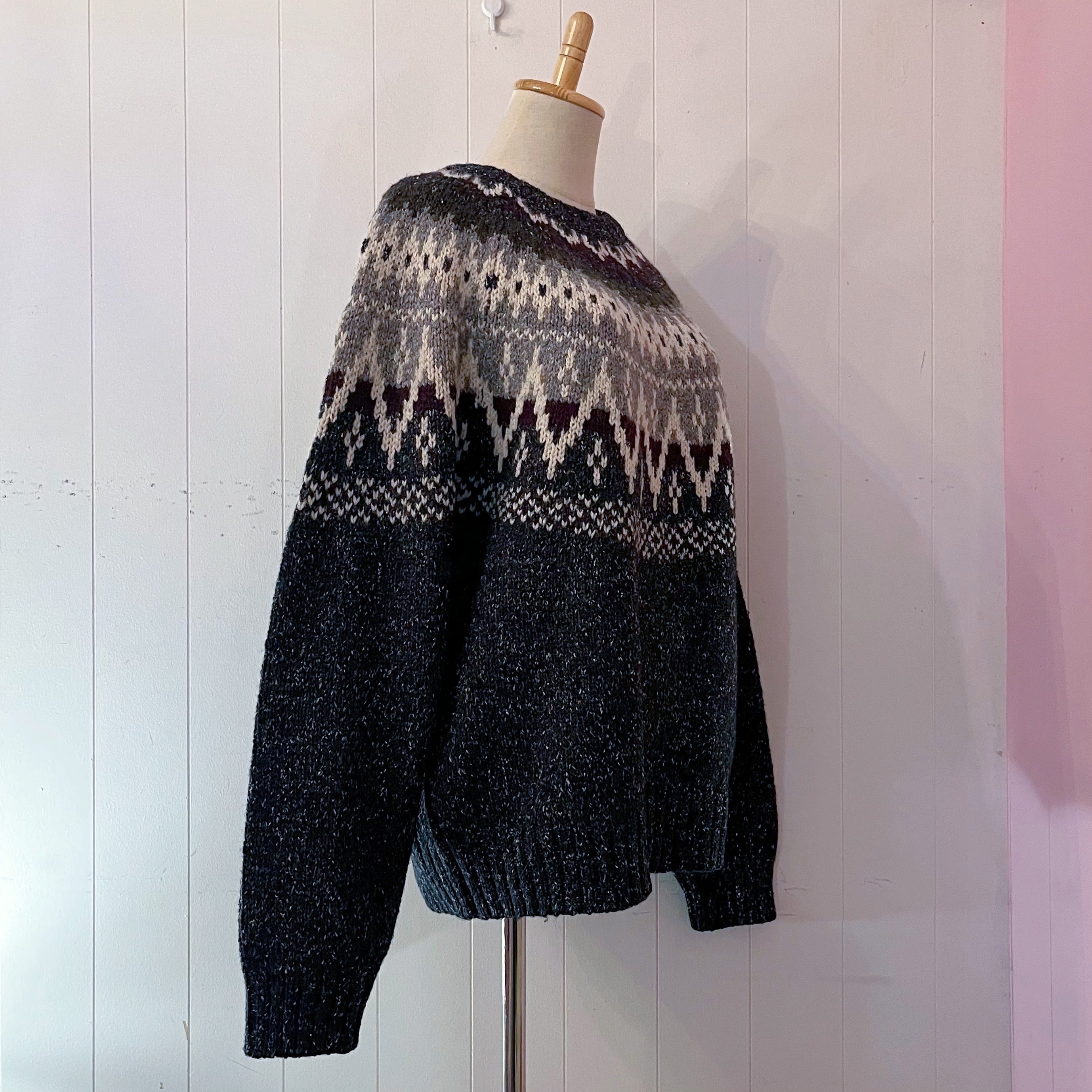 heather gray centripetal knit sweater