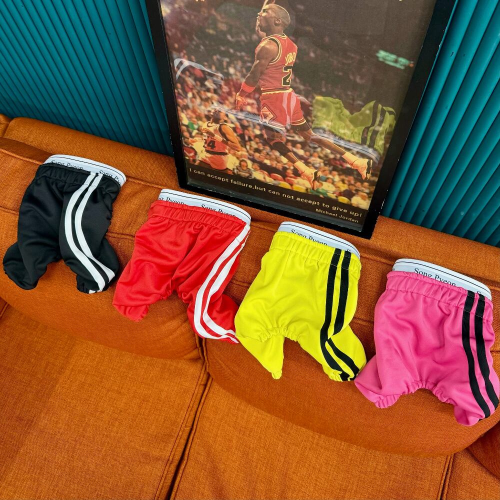 予約【songpyeon】Asymmetrical Street Non-Slip Pants (4color)